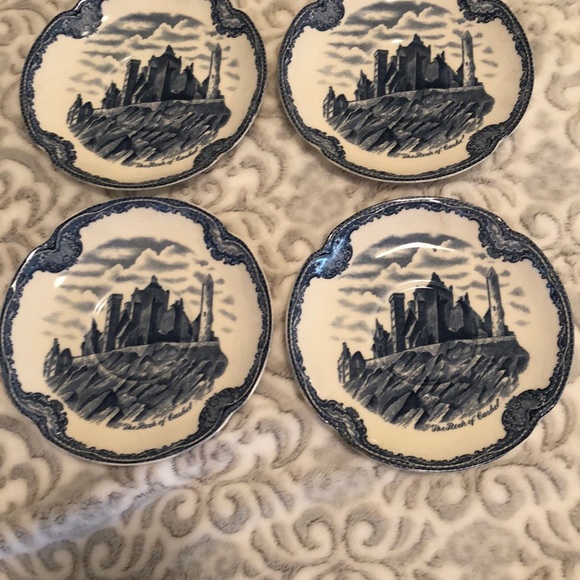 Set of Old Castles “The Rock of Cashel” Saucers - Picture 9 of 10